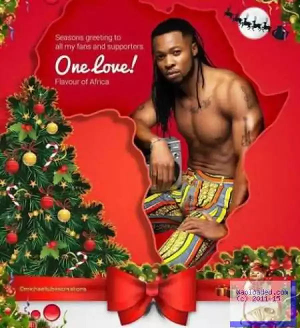 Photo: Singer Flavour Shares His Sexy Christmas Card
